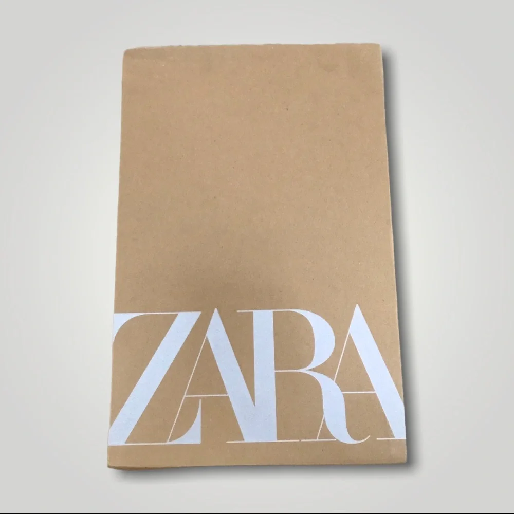 Zara LACED LEATHER BOAT SHOES  Beige Size 8 - Picture 10 of 11